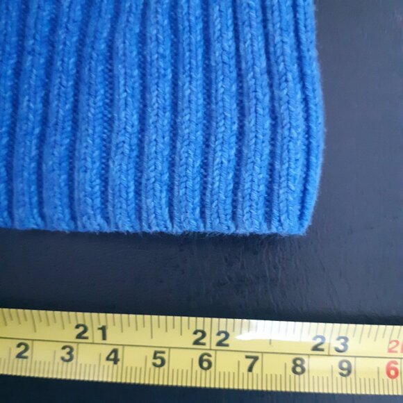 GAP SZ M Azure Blue 100% Cotton Quarter Zip Sweater - Picture 11 of 14